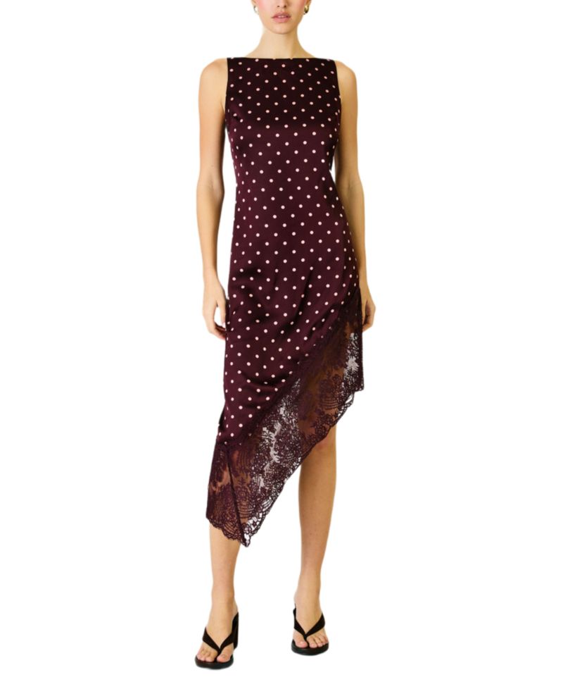 Women's Raye Polka Dot Asymmetric Dress