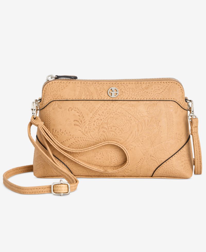 Paisley Crossbody Wristlet