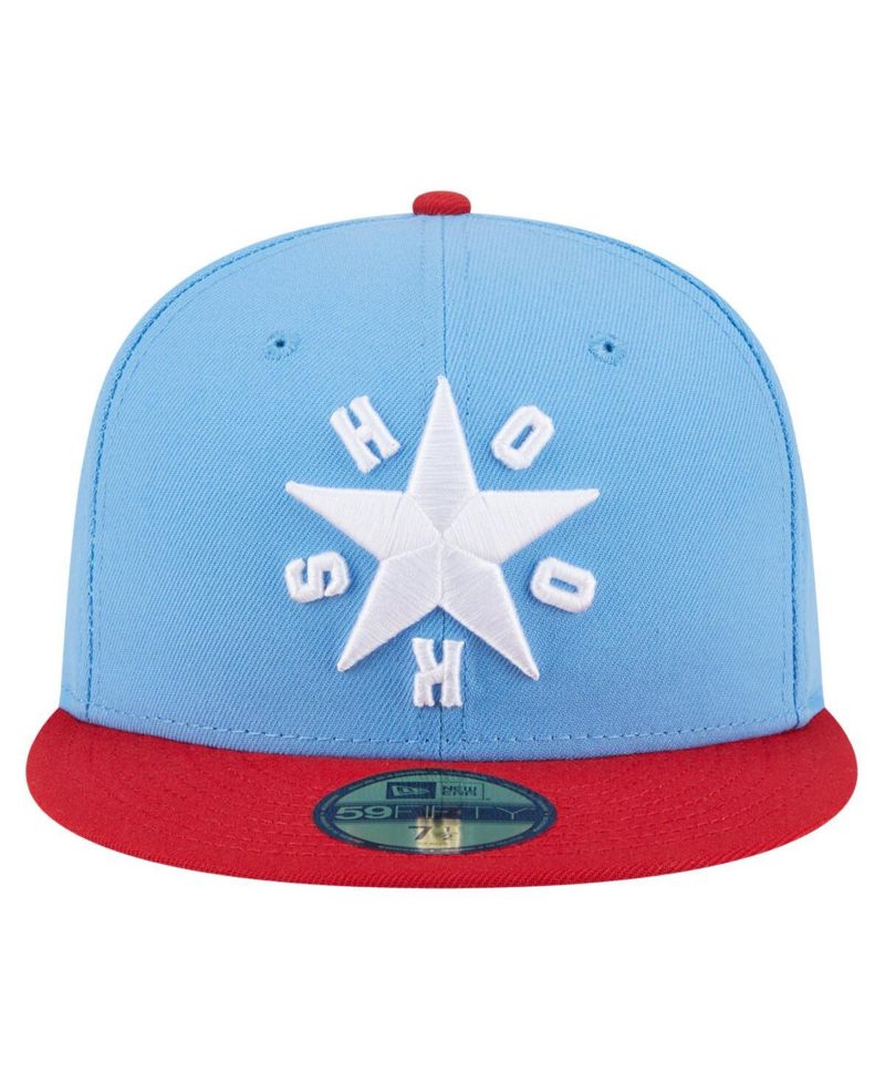 Men's Light Blue Corpus Christi Hooks Authentic Collection 59FIFTY Fitted Hat