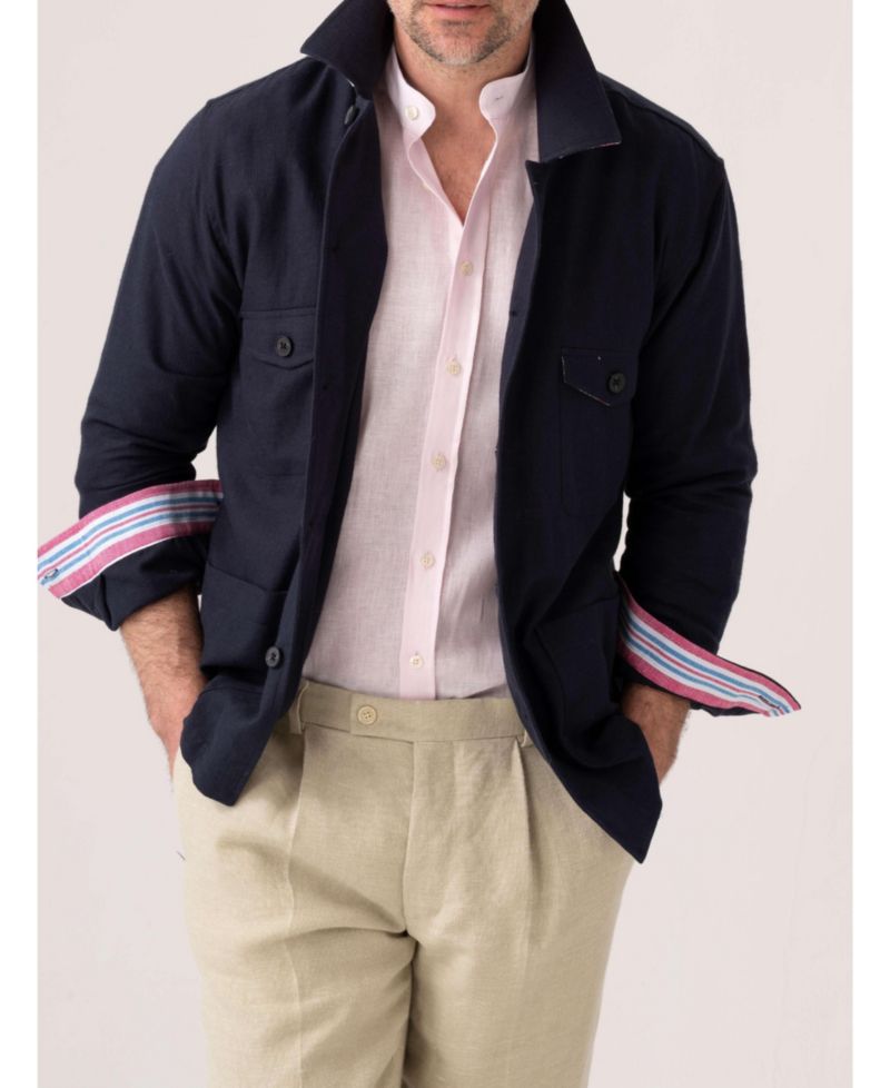 Men's Kikoy Cotton Shirt Jacket