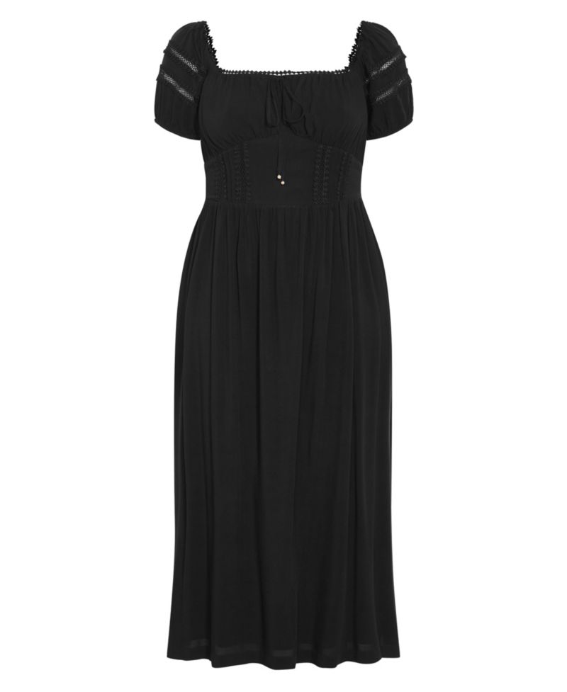 Women's Arielle Lace Trim Maxi Dress