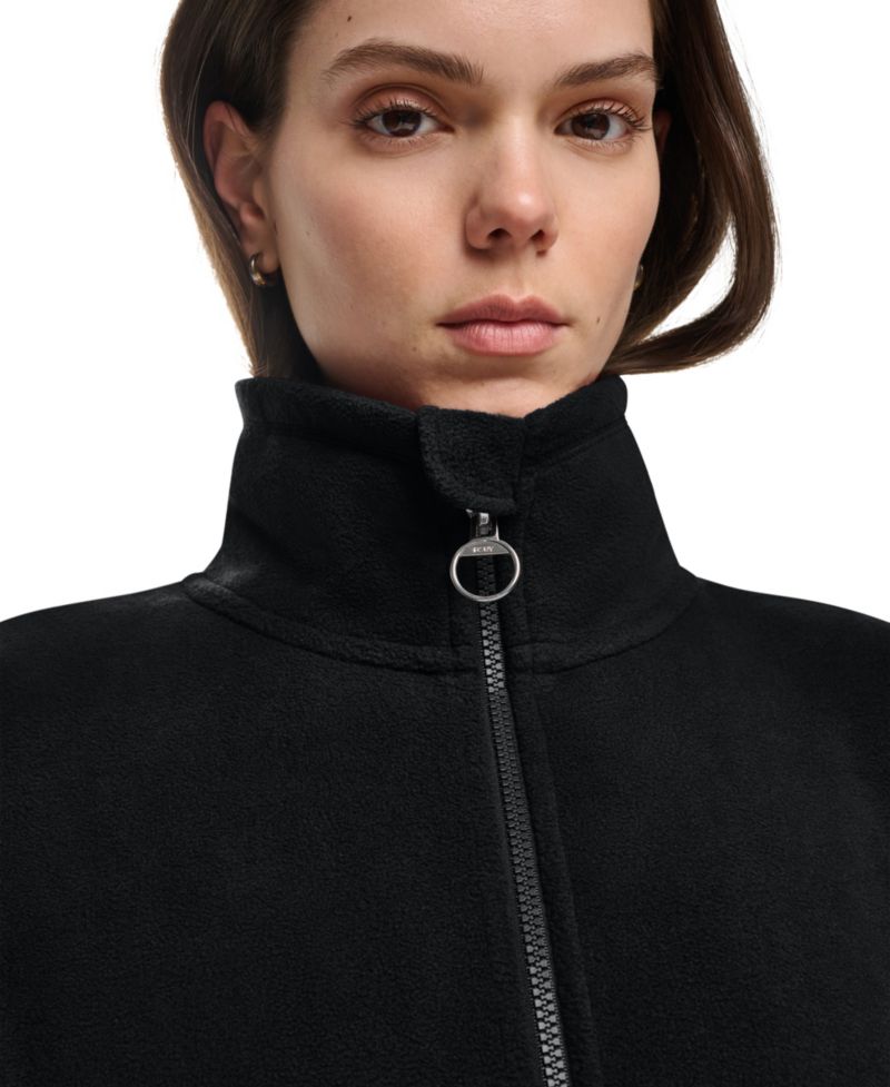Women's Fleece Curved-Hem Zip-Up Jacket
