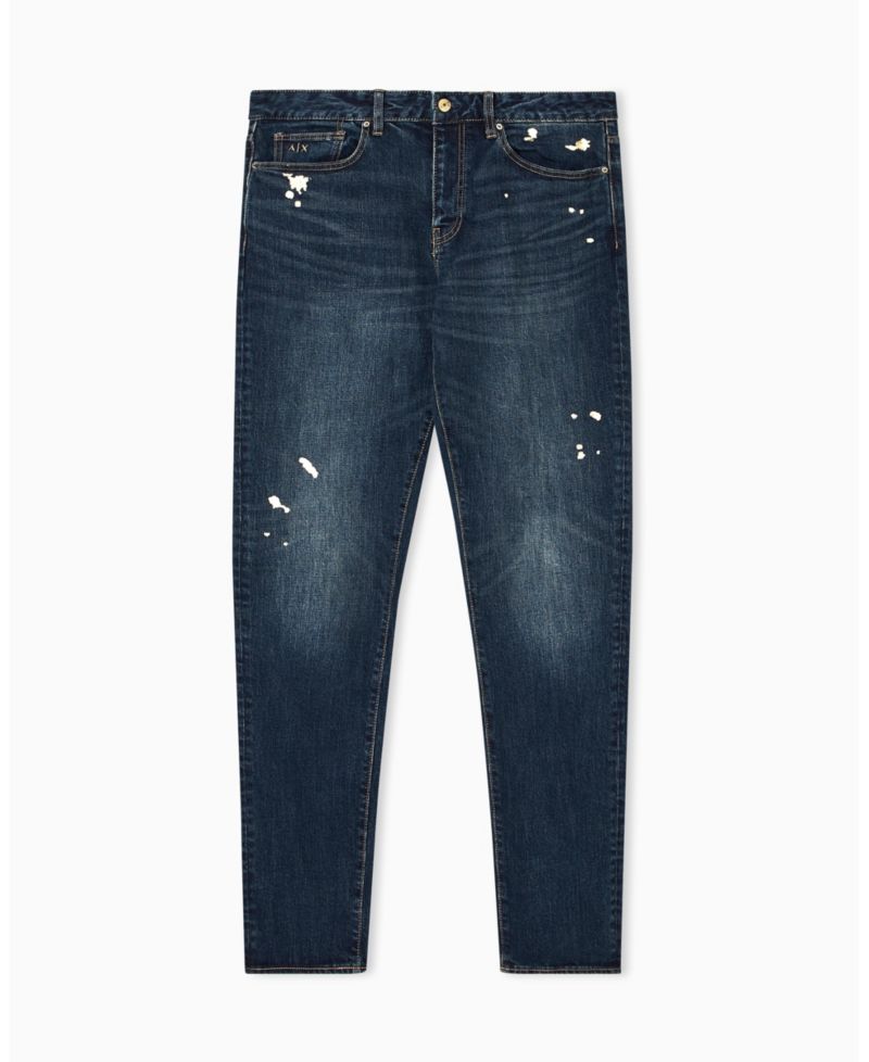 Men's J14 Slim Gold Splatter Jeans