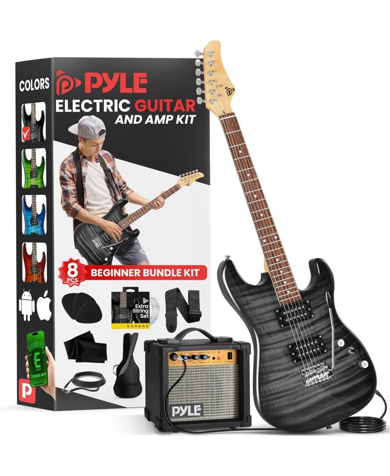 6-String Electric Guitar Kit- Includes Amplifier with Accessory Kit