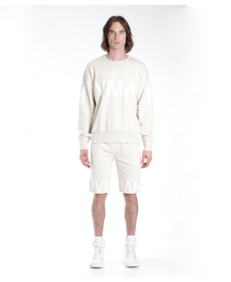 Men's French Terry Sweatshot In Cream