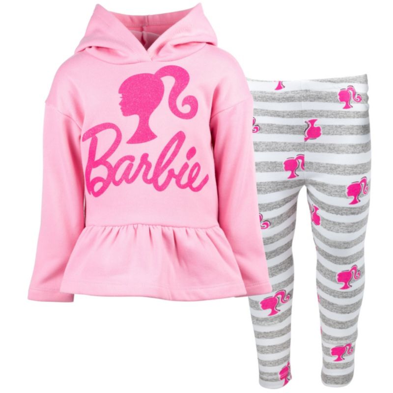 Girls' 2-Piece Fleece Hoodie and Leggings Set