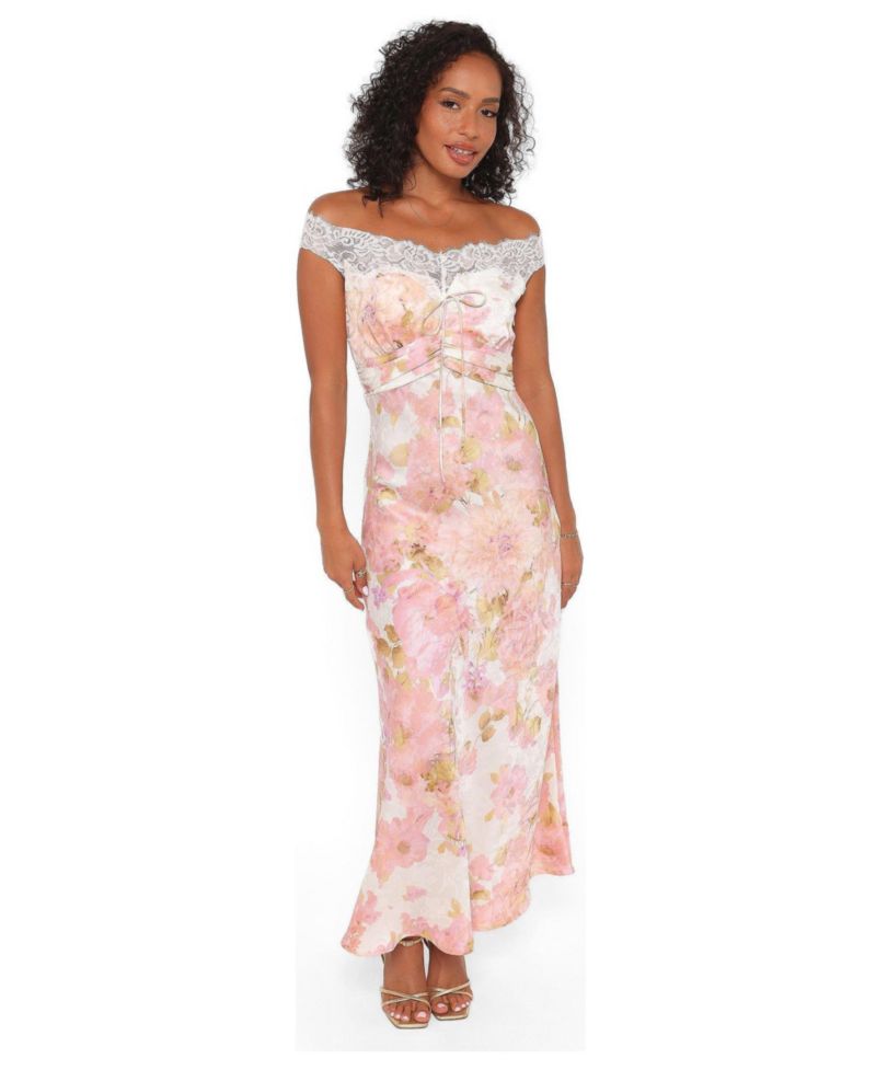 Women's Voss Off Shoulder Lace Maxi Dress