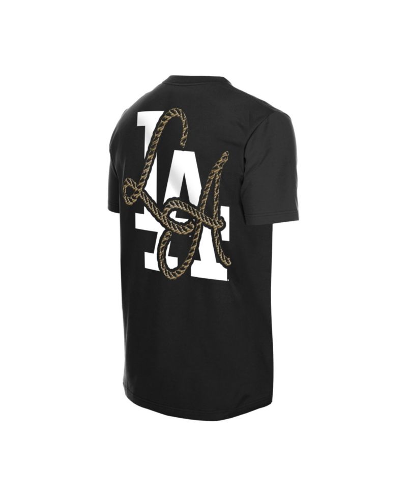 Men's Black Los Angeles Dodgers Injection Lifestyle Urban Ranchwear T-Shirt