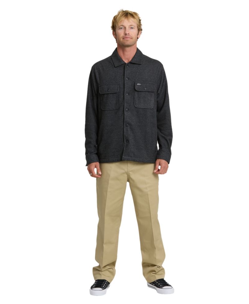 Men's Flannel Solid Shirt