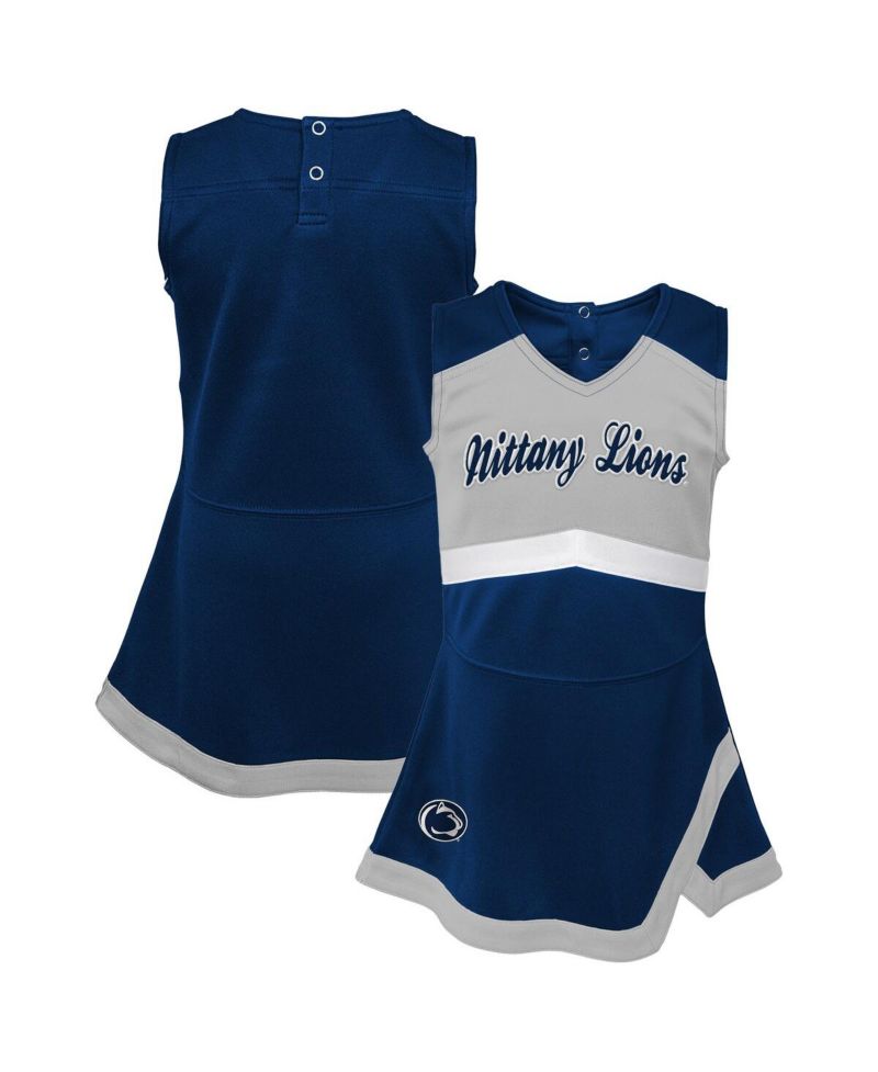 Big Girls Navy Penn State Nittany Lions Cheer Captain Jumper Dress