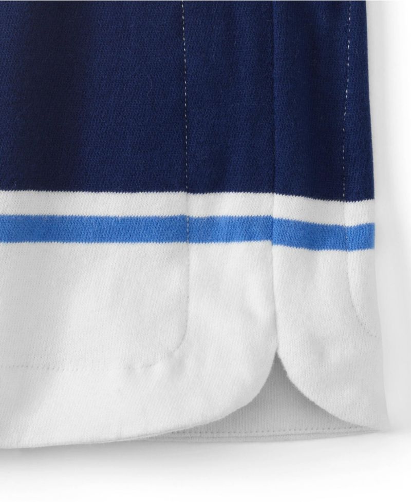 Plus Size Long-Sleeve Breton-Stripe Relaxed-Fit T-Shirt