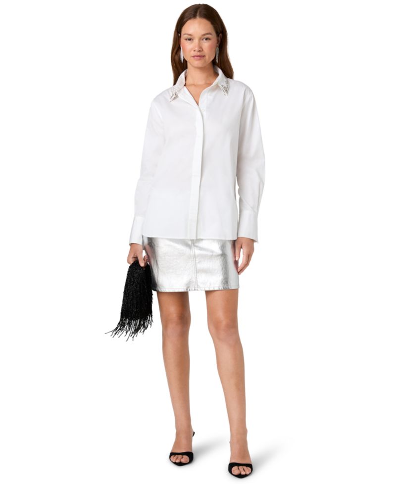 Women's Alexis Long-Sleeve Embellished Blouse