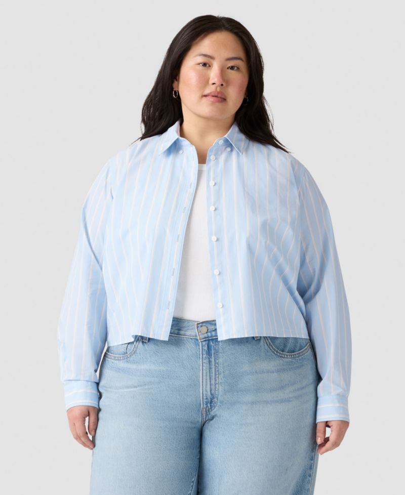 Plus Size Sully Relaxed-Fit Cotton Shirt
