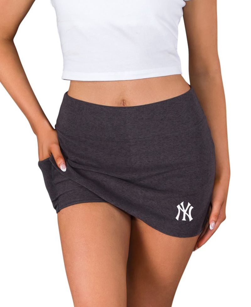 Women's Charcoal New York Yankees Centerline Knit Skort