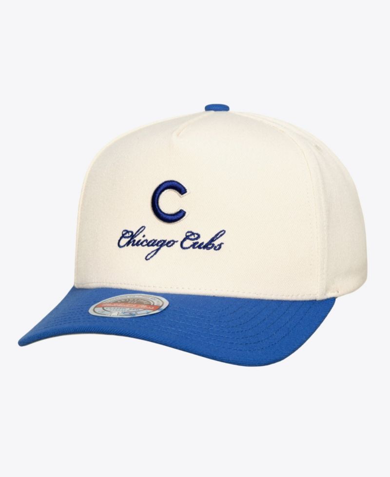 Men's Cream/Royal Chicago Cubs Flawless Stretch-Snapback Hat