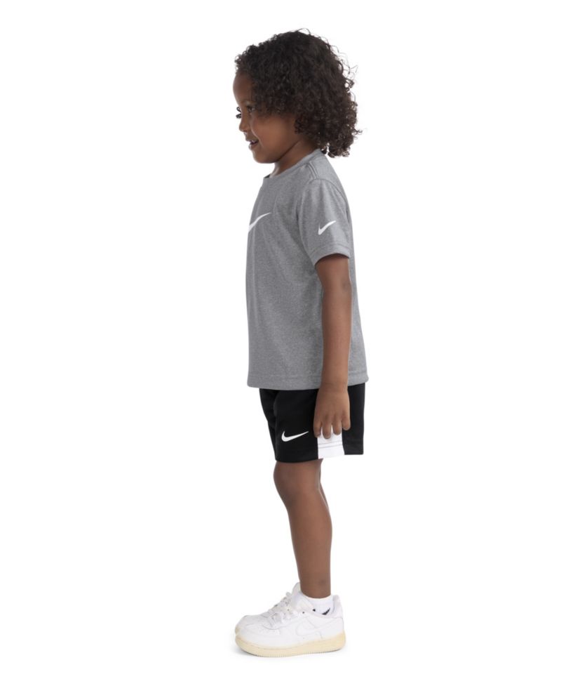 Boys' 2T-7 Dri-FIT Swoosh T-Shirt and Shorts, 2-Piece Set