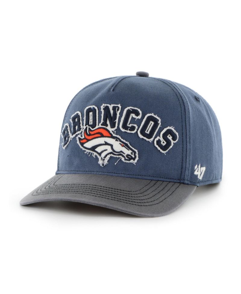 Men's Navy Denver Broncos Calderwood Well Worn Hitch Adjustable Hat
