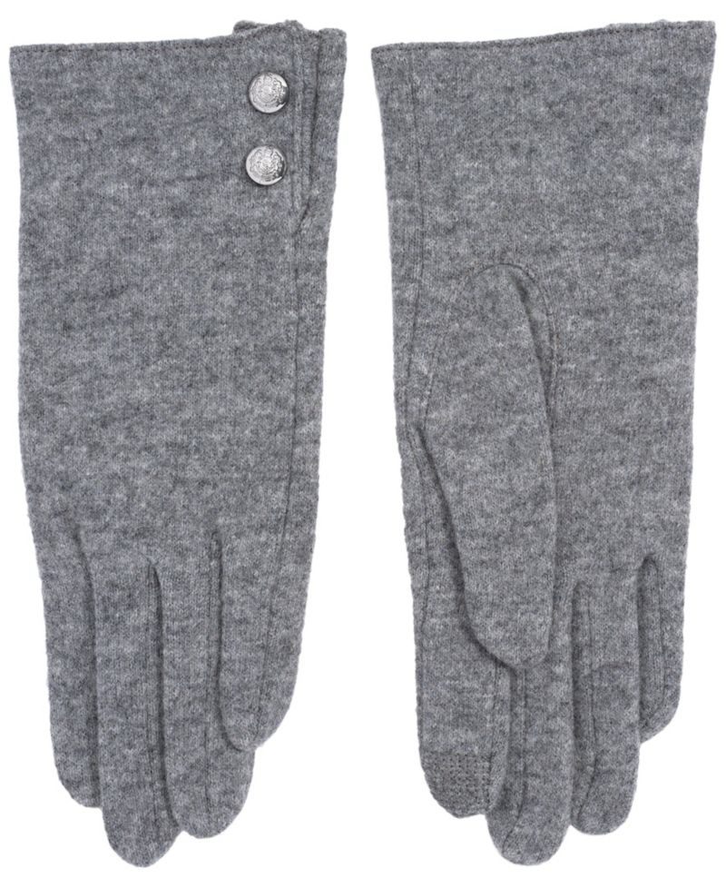 Two Button Cashmere Blend Touch Gloves