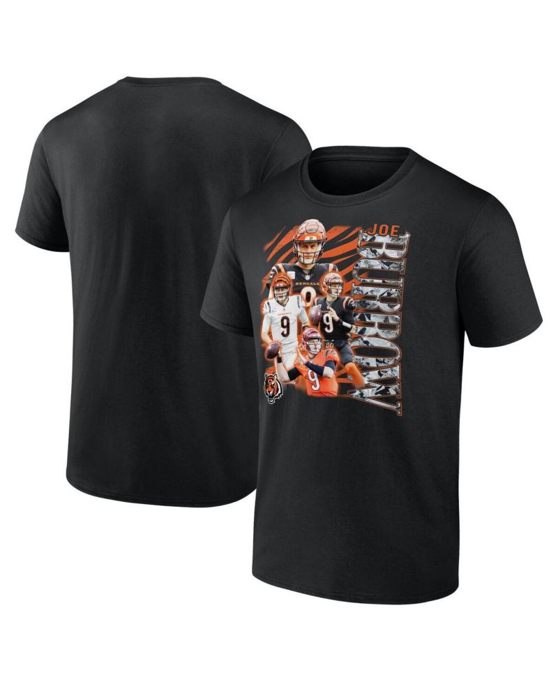 Men's Joe Burrow Black Cincinnati Bengals Notorious Player Graphic T-Shirt