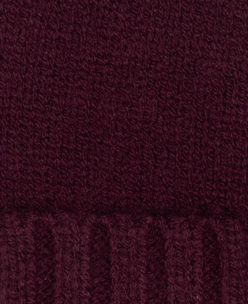 Crest Knit Beanie Hat
