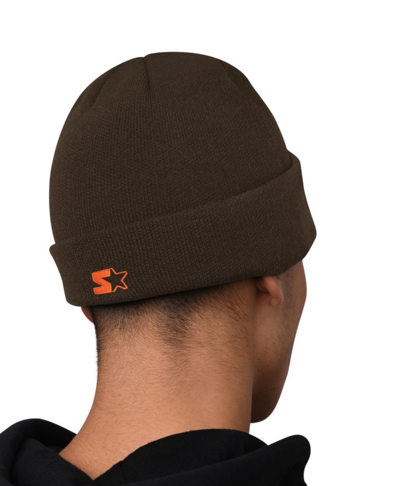 Men's Brown Cleveland Browns Hoodie and Cuffed Knit Hat Combo Pack