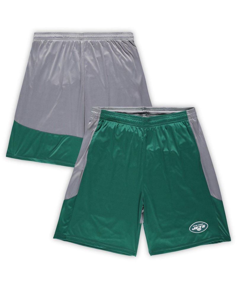 Men's Green New York Jets Big & Tall Team Logo Shorts