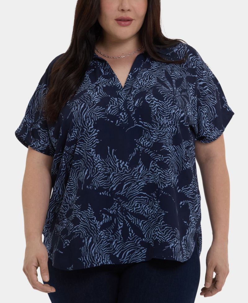 Plus Size Becky Short-Sleeve Top