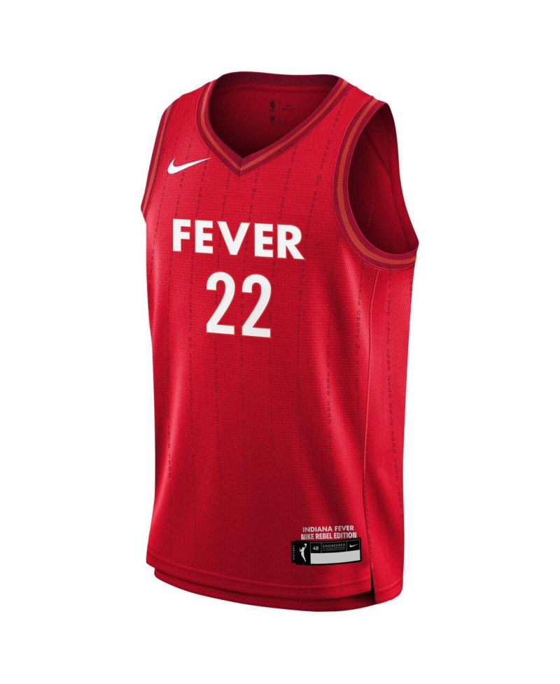 Big Boys and Girls Caitlin Clark Red Indiana Fever 2024 WNBA Draft Rebel Edition Victory Player Jersey