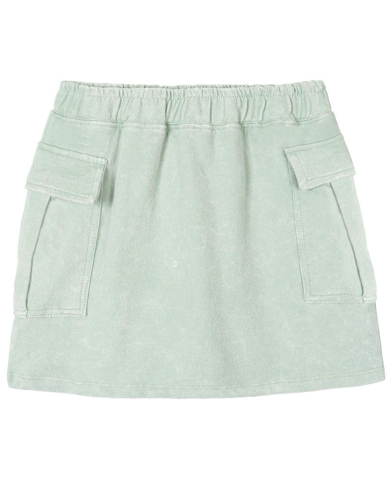 Girls' 4-16 Grogu Graphic Mineral-Wash T-Shirt and Skort, 2-Piece Set