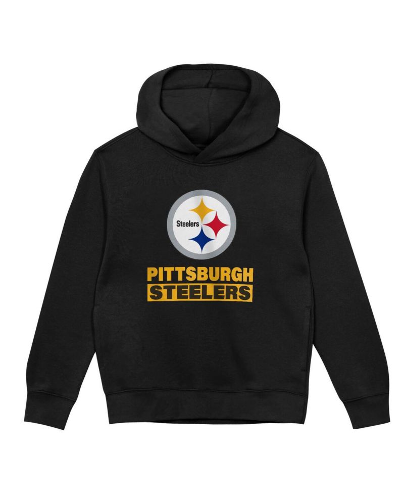 Toddler Black Pittsburgh Steelers Back to Basics Hoodie