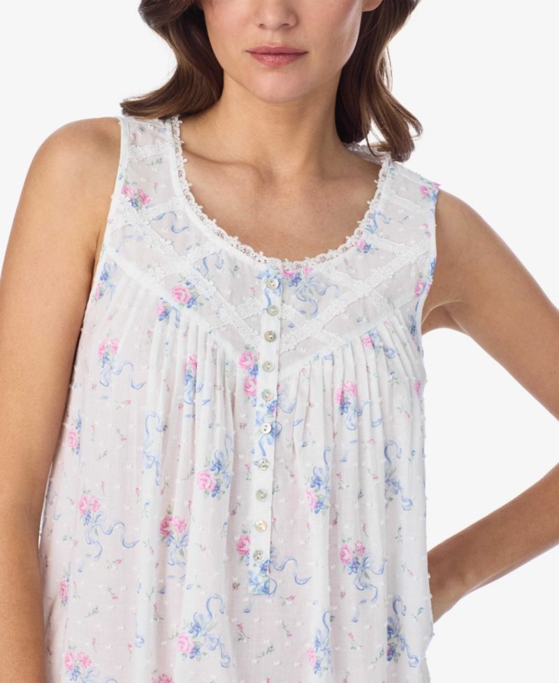 Women's Sleeveless Swiss Dot Ballet Nightgown