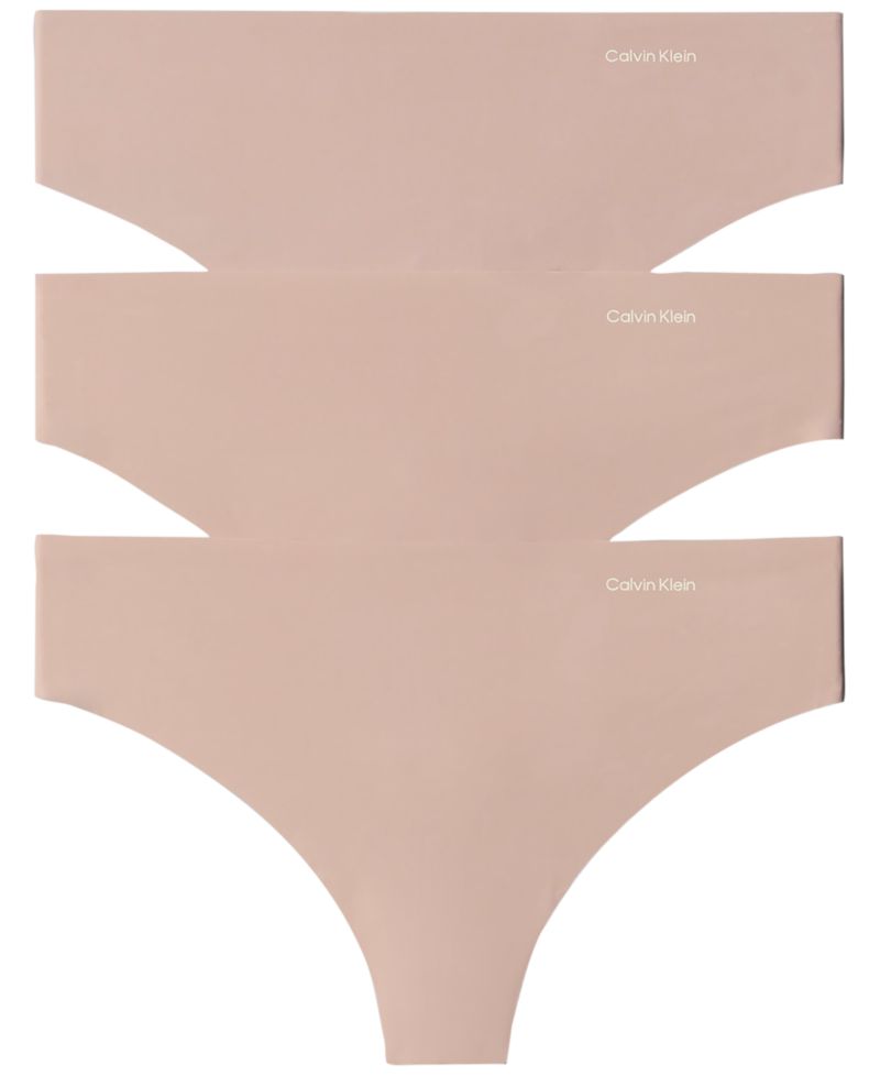 Women's Invisibles Seamless Microfiber Tag-Free Thong, 3-Pack, QD5416