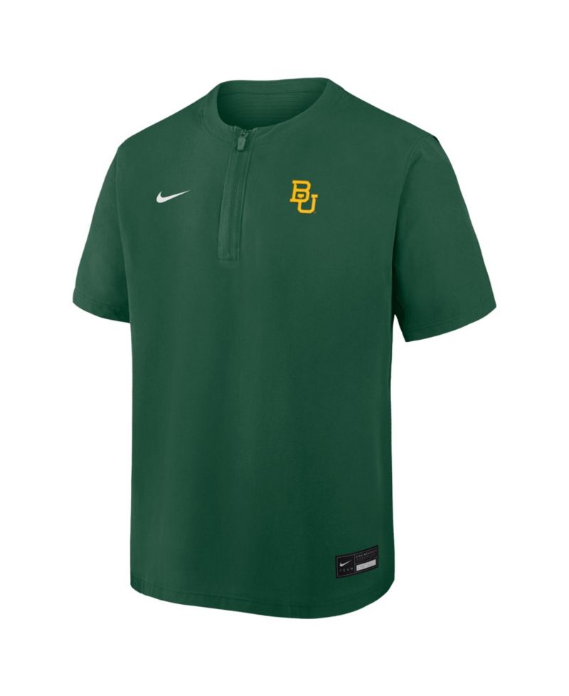 Men's Green Baylor Bears Dri-FIT Quarter-Zip Windshirt