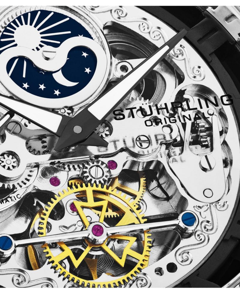 Men's Automatic Black Case, Black Dial, Black Hands, Black Bracelet Watch
