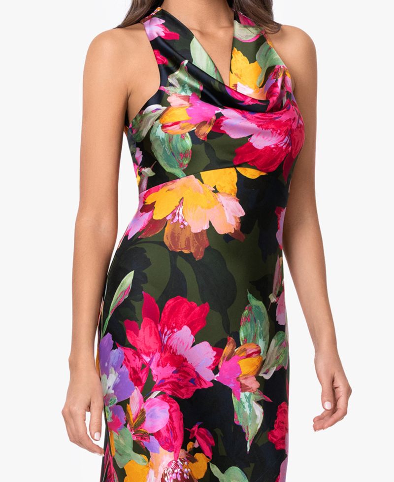 Women's Sleeveless Cowl Neck Gown