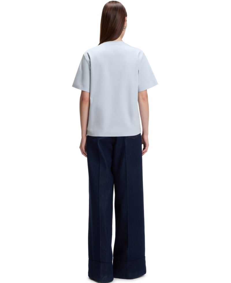 BOSS by Women's Mercerized Cotton Relaxed-Fit T-Shirt