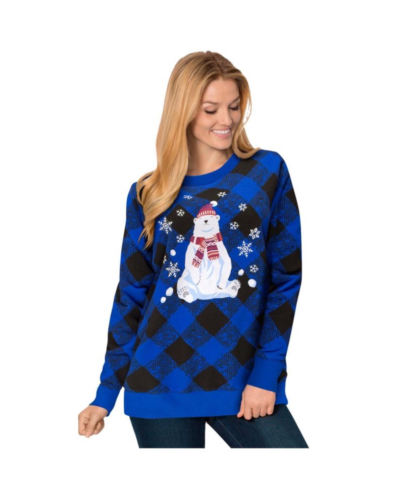 Plus Size Fleece Holiday Sweatshirt