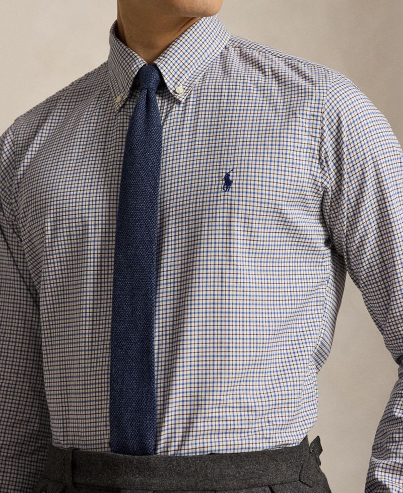 Men's Classic-Fit Plaid Twill Shirt