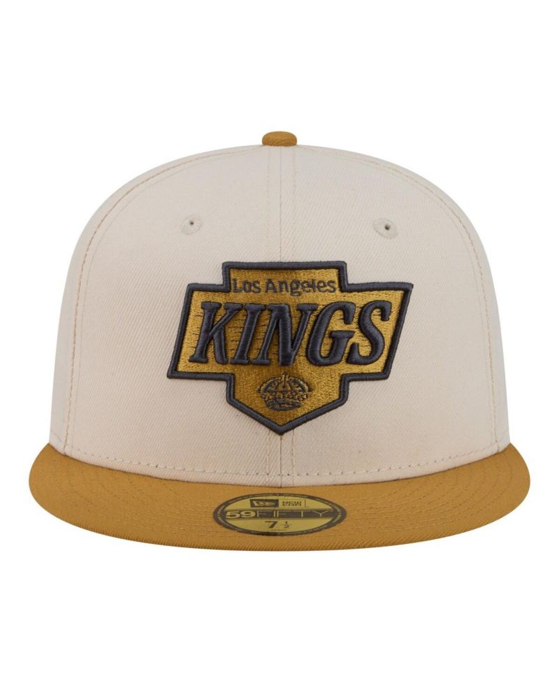 Men's Cream/Tan Los Angeles Kings Colorpack Two-Tone 59FIFTY Fitted Hat