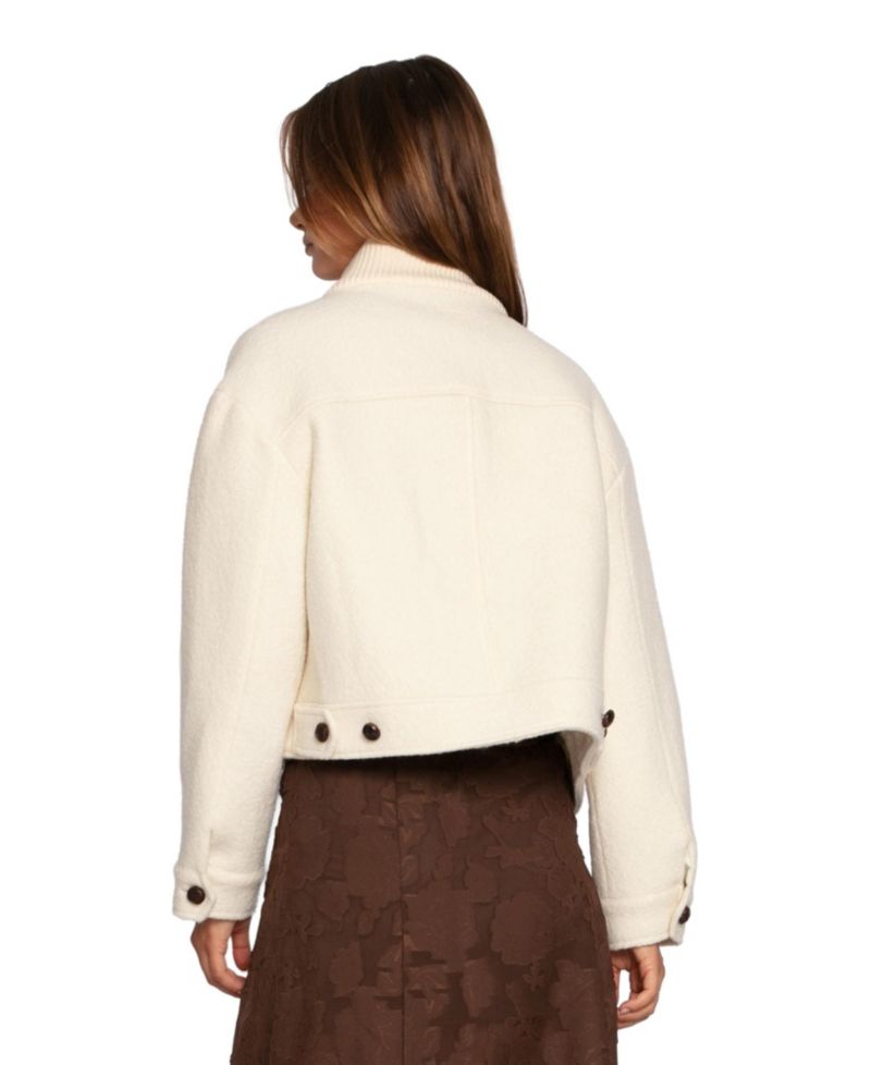 Women's Crystal Skies Cropped Wool Rib Jacket