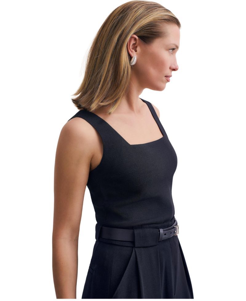 Women's Keighley Sculpt Sleeveless Square Neck Knit Top