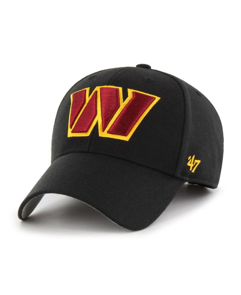 Men's Black Washington Commanders MVP Adjustable Hat