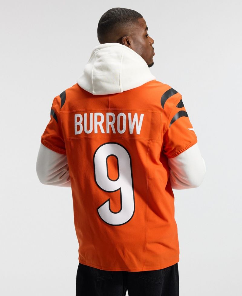 Men's Joe Burrow Orange Cincinnati Bengals Vapor F.U.S.E. Elite Jersey