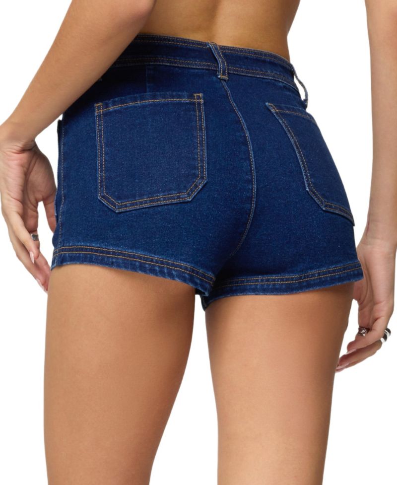 Women's Saren High Rise Denim Micro Shorts