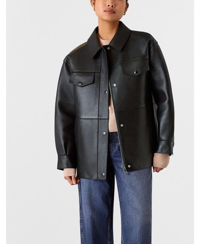 Women's Clean Bonded Leather Jacket