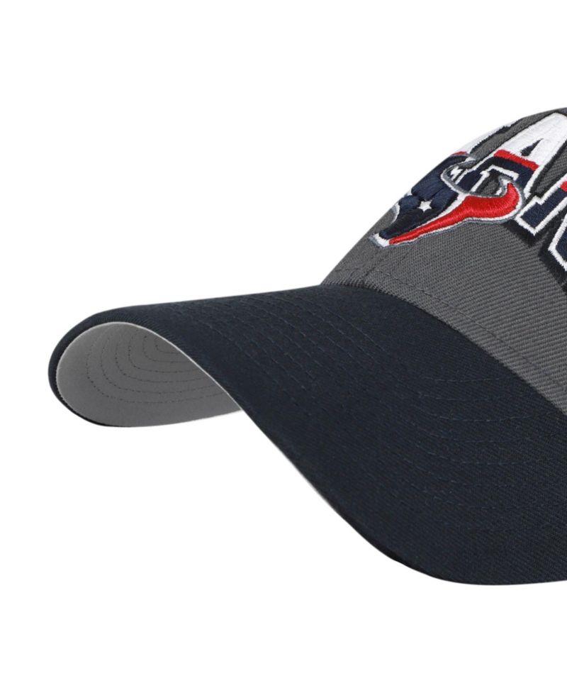 Houston Texans Split Block MVP Structured Curved-Bill Adjustable Hat
