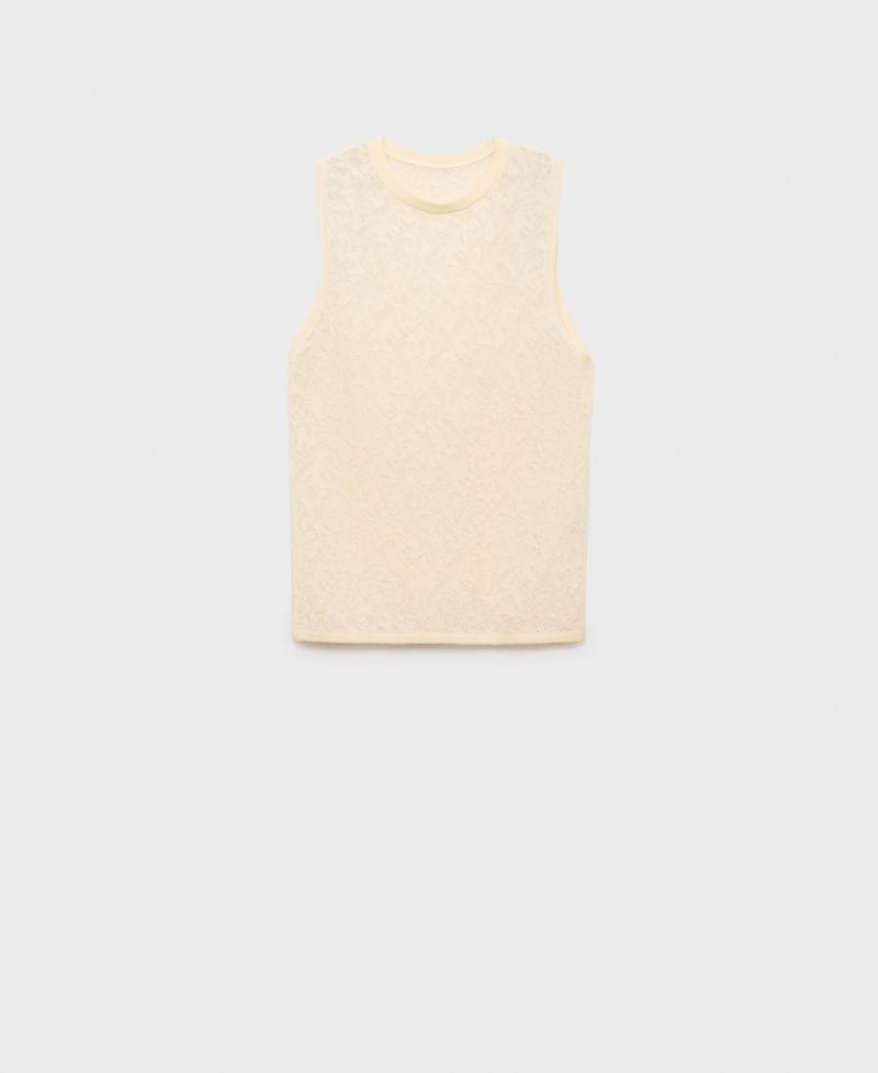 Women's Openwork Knit Top