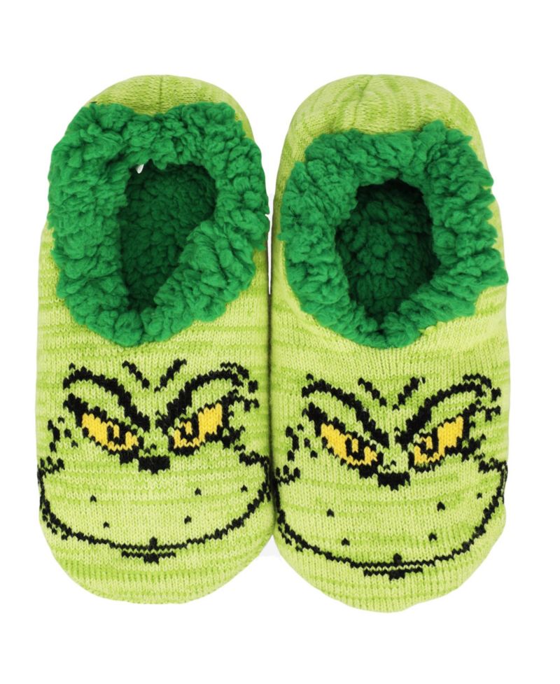 Women's Big Face Knit Slipper Sock
