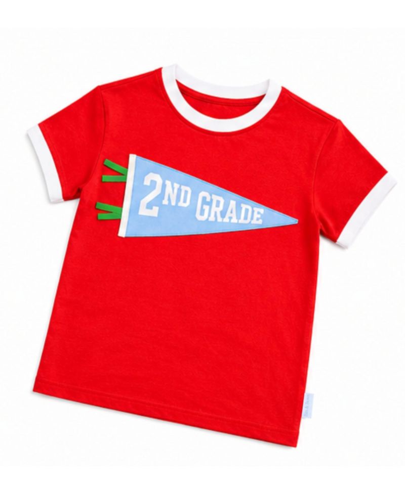 Kids Little/Big Unisex 5-12 2nd Grade Crewneck T-Shirt
