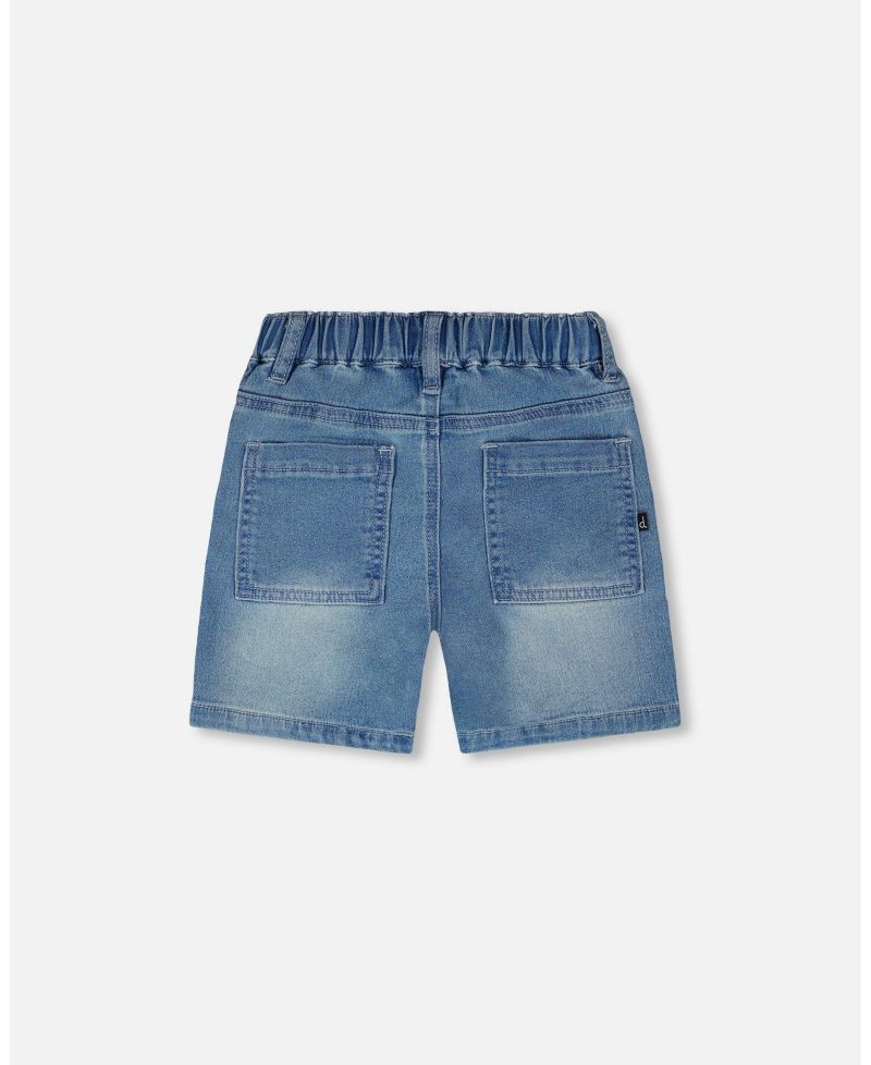 Baby Boys French Terry Denim Shorts